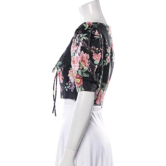 ZIMMERMANN Bellitude Tuck Floral-Print Linen Set Zimmermann Size 0 - Picture 14 of 16